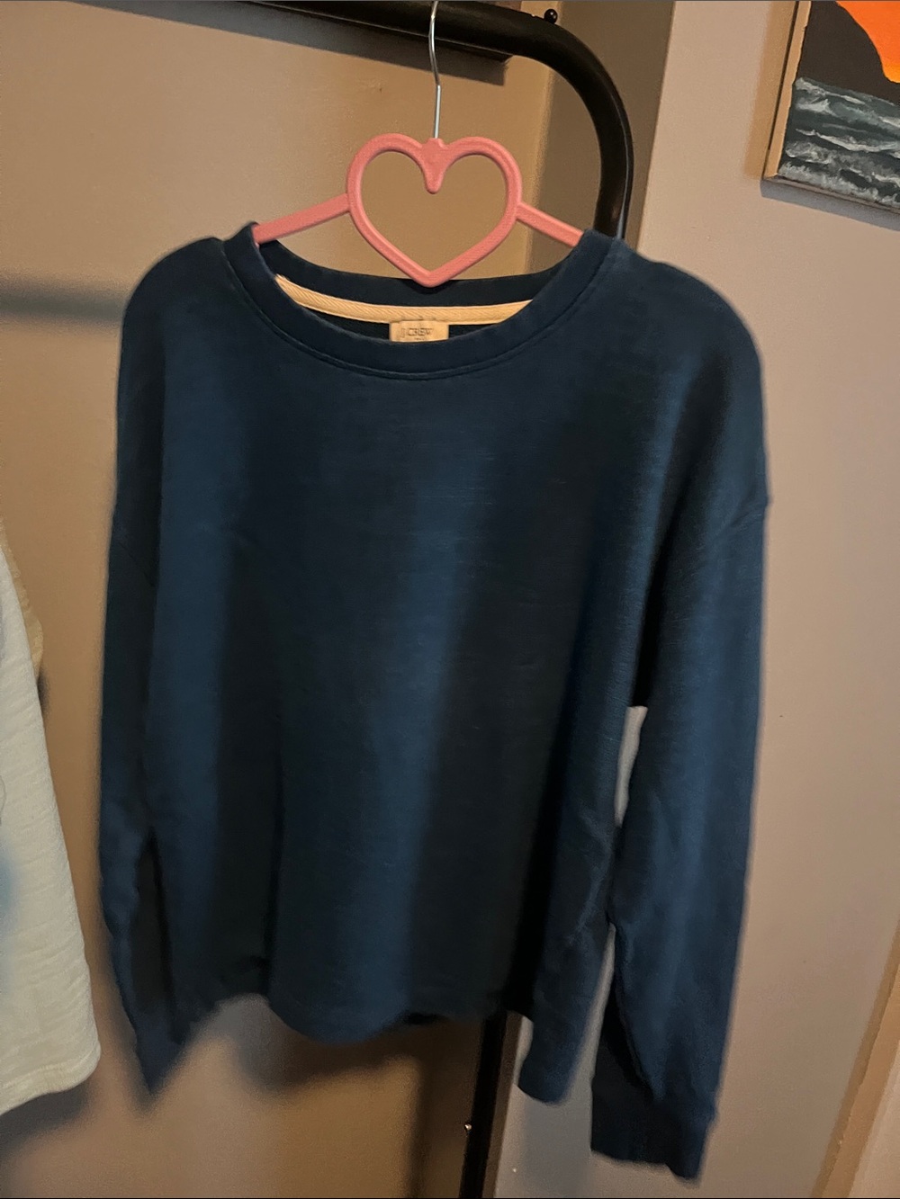 J. Crew Women's Dark Navy Crewneck Sweatshirt